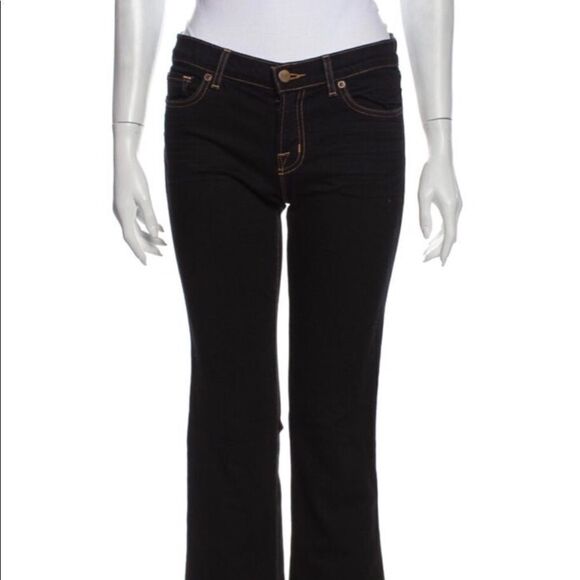 J Brand Denim - J Brand Boot cut jeans black size 27 EUC mid rise